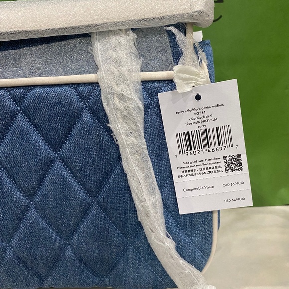 Kate Spade Carey Denim Medium Flap Shoulder Bag - Picture 11 of 12